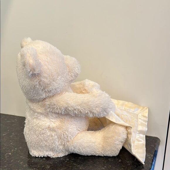 Baby Gund Peek-A-Boo Teddy Bear Plays Hide & Seek My First Bear Plush 14” Ivory - Picture 7 of 11